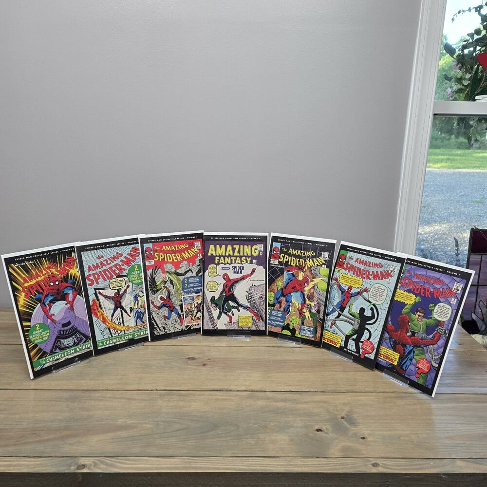 Marvel Spider-Man Collectible Series Lot Vol 1-7 (2006) Lee Ditko Reprint NM